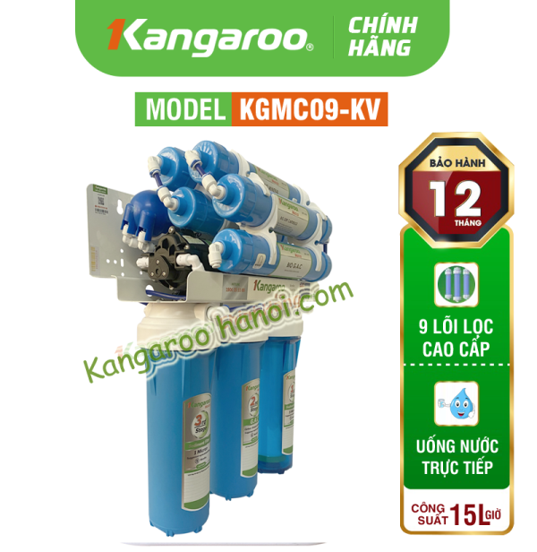 MÁY LỌC NƯỚC KANGAROO MACCA KGMC09 9 LÕI LỌC KHÔNG VỎ